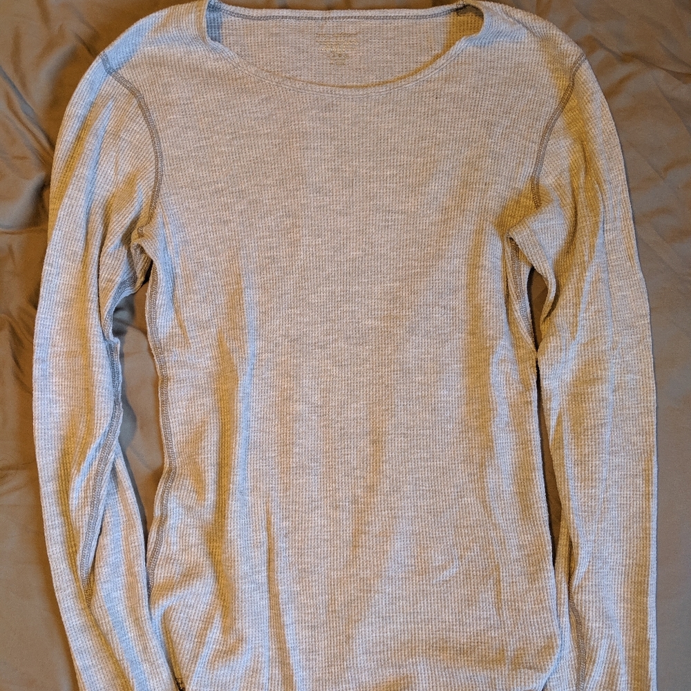 Midweight Grey Thermal Long Sleeve